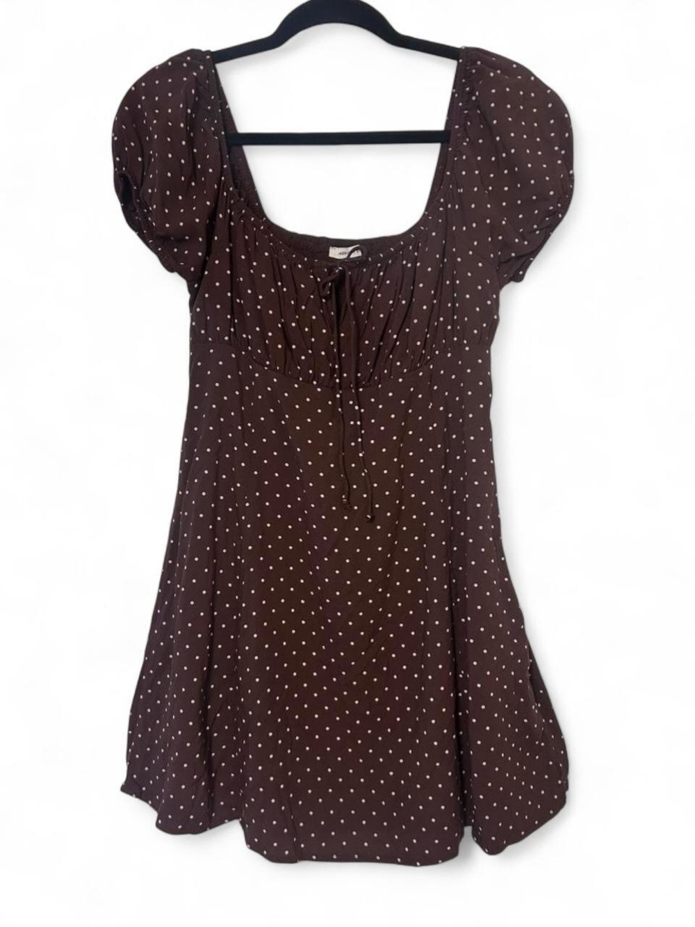 American Eagle Brown Polka Dot A line dress